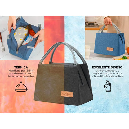 LONCHERA TERMICA CON ASAS DE MANO - OP