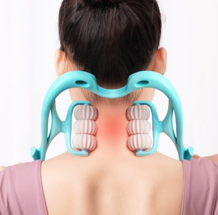 MASAJEADOR DE CUELLO CON RODILLO