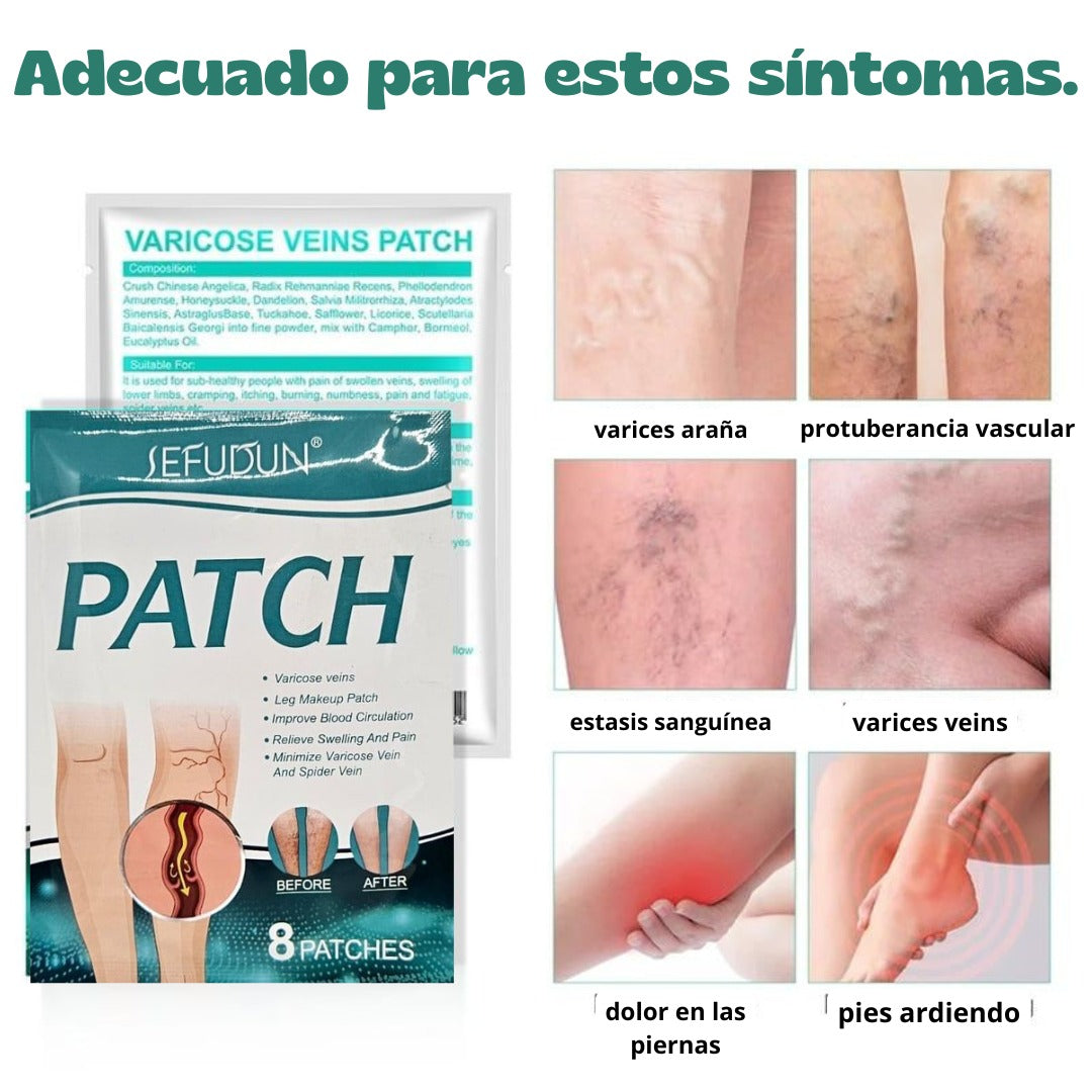 PARCHES PARA VARICES CAJA X 8 PZAS SHOPP